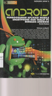 Image of ANDROIDrnPEMROGRAMAN APLIKASI MOBILE SMARTPHONE DAN TABLET PC BERBASIS ANDROID