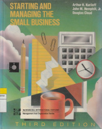Image of STARTING AND MANAGING THE SMALL BUSINESS