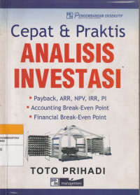 Image of Cepat & Praktis ANALISIS INVESTASI